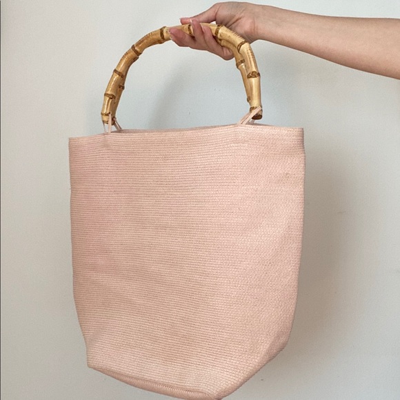 None Handbags - Blush Pink Oversized Beach Bag